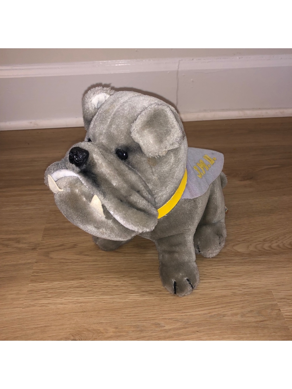 Vintage 1985 Duke Dog Plush Dakin James Madison University JMU MASCOT 12”